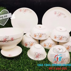 BỘ BÁT ĐĨA SỨ BÁT TRÀNG 004