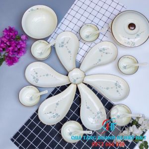 BỘ BÁT ĐĨA SỨ BÁT TRÀNG 006