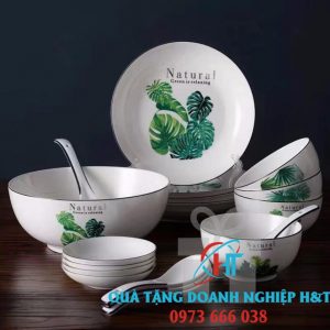 BỘ BÁT ĐĨA SỨ BÁT TRÀNG 011