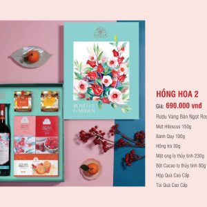 HỘP QUÀ HỒNG HOA 2