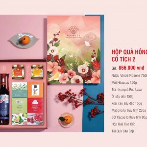 HỘP QUÀ HỒNG HOA CỔ TÍCH 2